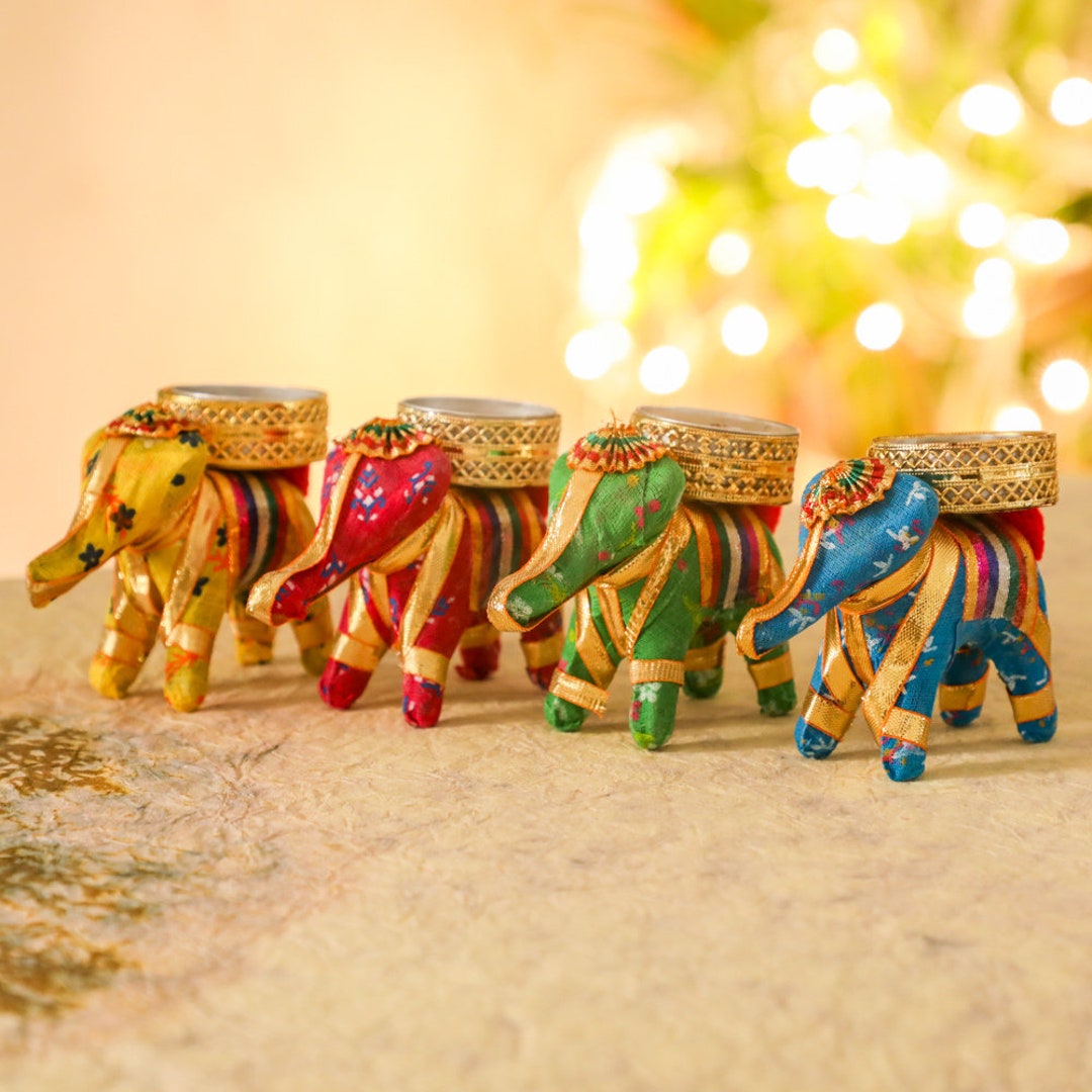 Elephant Tealight Holder, Bulk Tea Light Holder, Diwali Gift, Indian