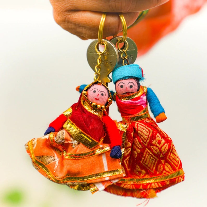 1pairpuppet Keychain Man and Woman Puppet Keychains Etsy