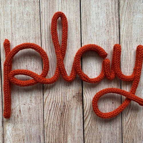 Play Sign Playroom Wall Decor Wired Wall Sign Wall Decor Etsy