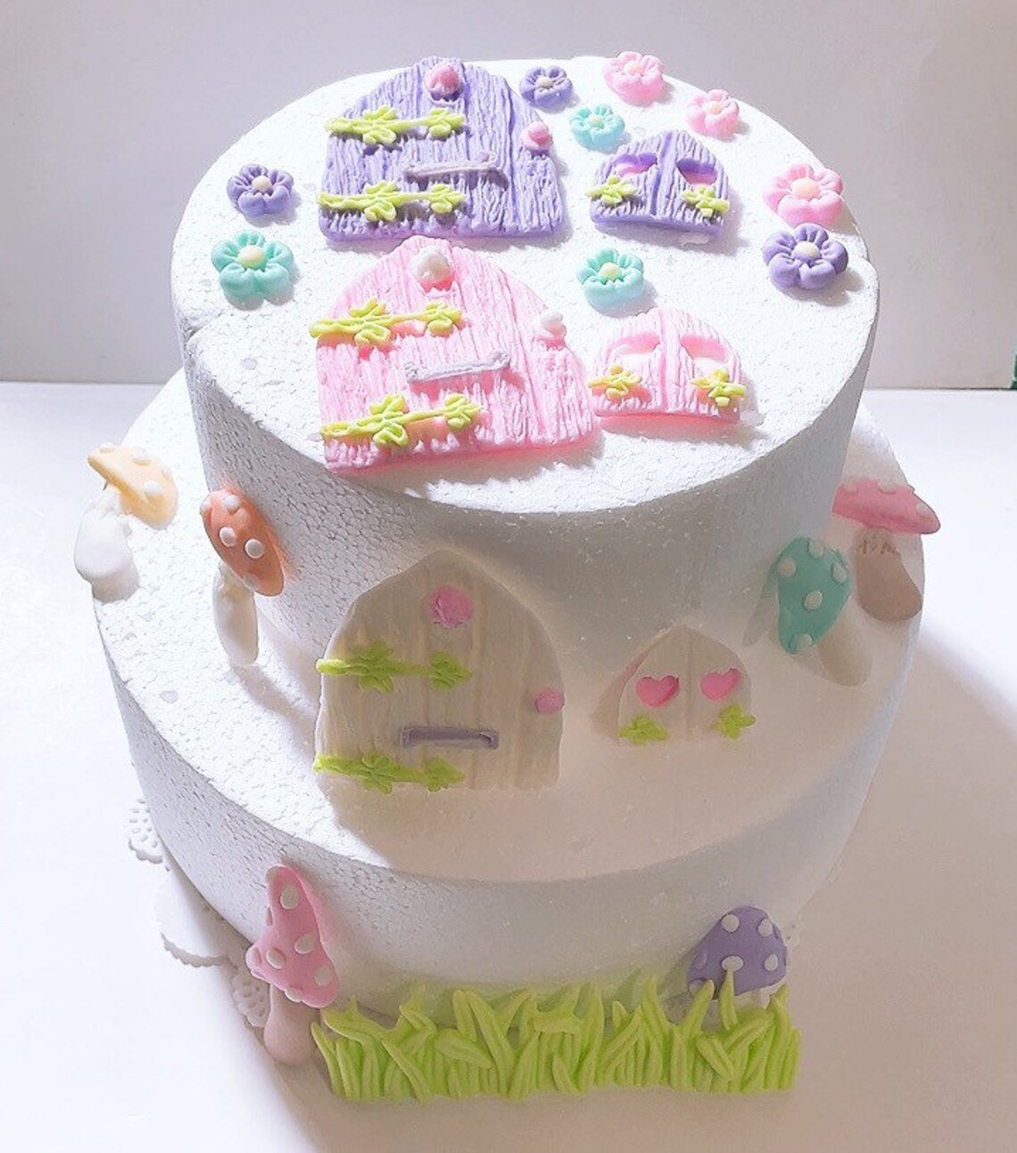 Fairy Door Cake Topperfondant Fairy Garden Cake Etsy