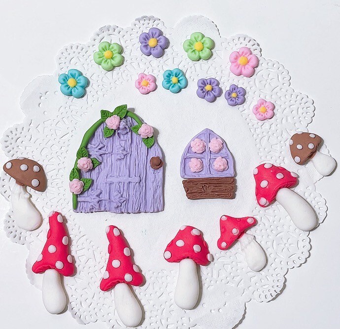 Fairy Door Cake Topperfondant Fairy Garden Cake Etsy