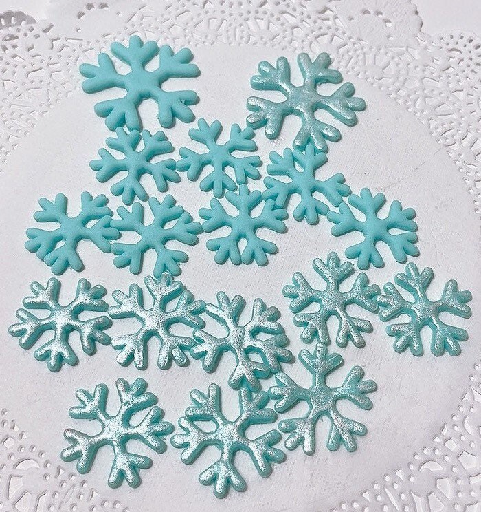Christmas Needle shaped Snowflake Fondant Food grade - Temu