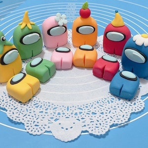 Fondant game character cake topper,video game cake topper ,cupcakes topper