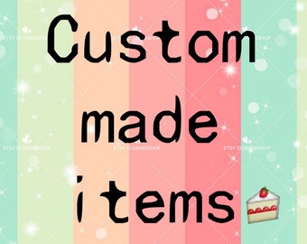 Custom made/order fondant topper,please contact me with your requirements first, place your order with the right amount after I quote