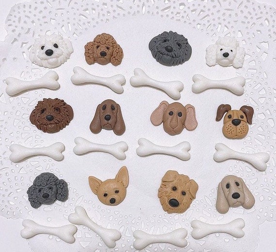 Fondant top dog bone
