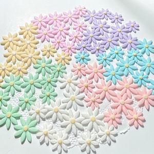 16pcs fondant flower cake,cup cake topper/daisy flower birthday cake decoration