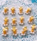 12pc 24pc Fondant bees & flower cake topper/ bees cake decoration/ bees cupcakes topper/ 0.7 inches tiny bee 
