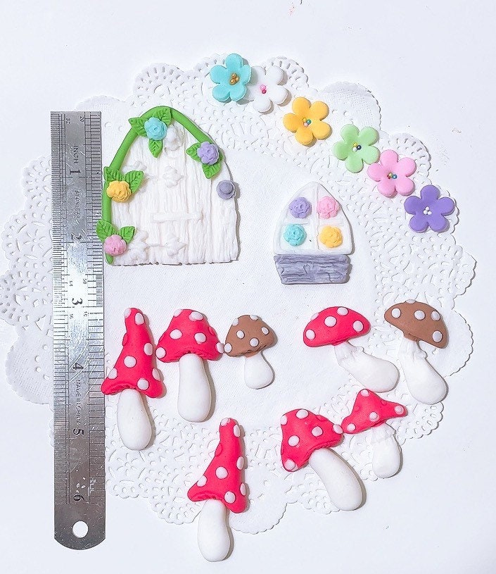 Fairy Door Cake Topperfondant Fairy Garden Cake Etsy