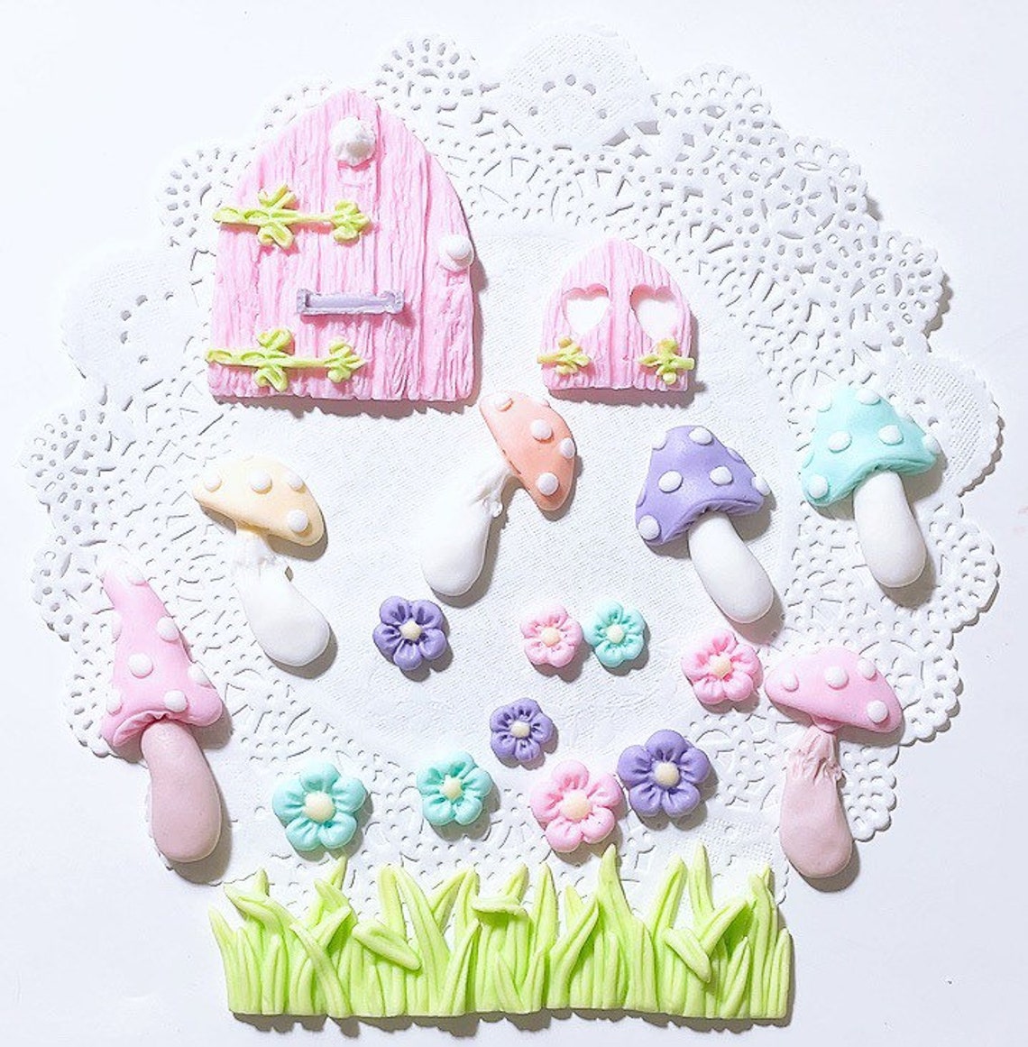 Fairy Door Cake Topperfondant Fairy Garden Cake Etsy