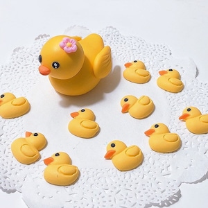 Fondant Duck cake cupcake Topper / Pond Cake Topper / Animal Cake cupcake Topper Set