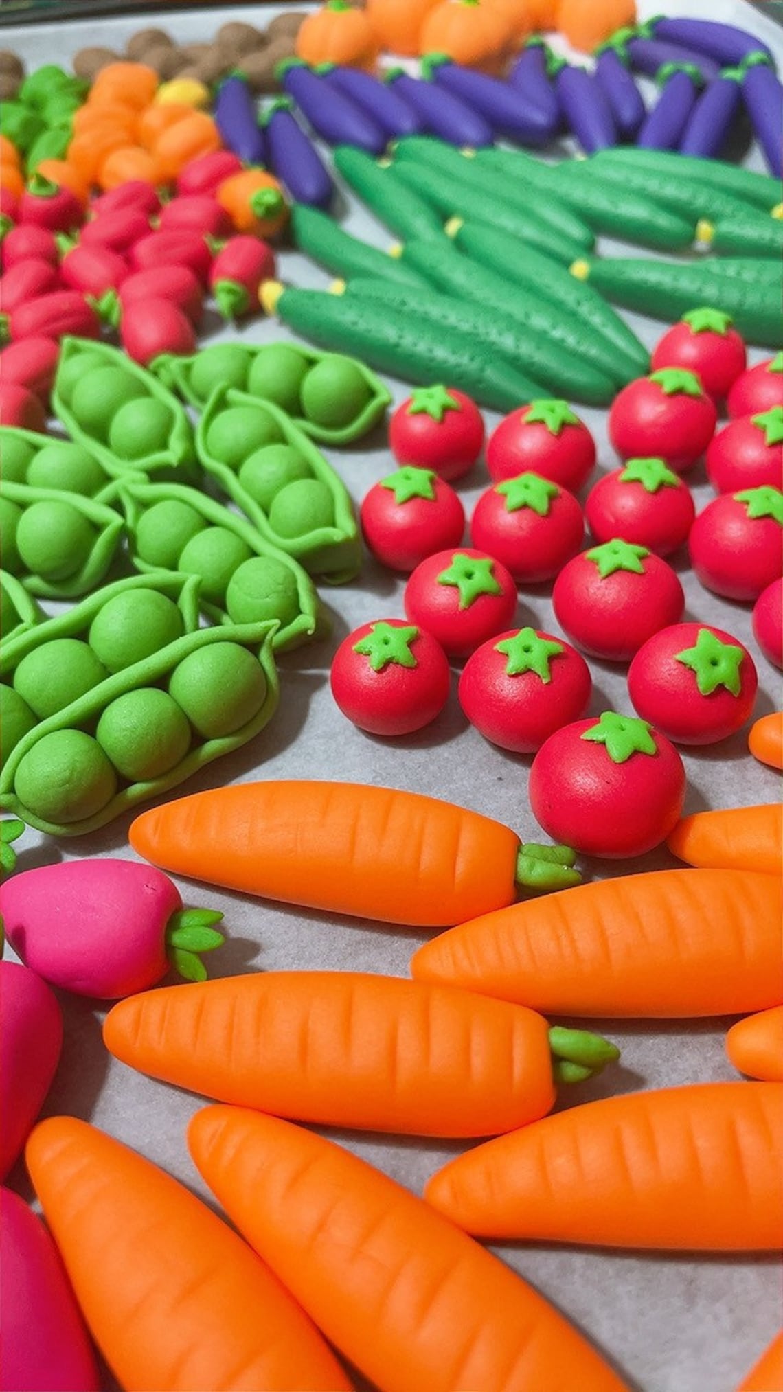 Fondant Vegetable Cake Topperpotatotomato carroteggplant Etsy