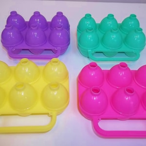 Jell-O (Jello) Jiggler Egg Molds, Jello Eggs - All Are ETCHED - Pink, Yellow, Green Or Purple - FREE SHIPPING!