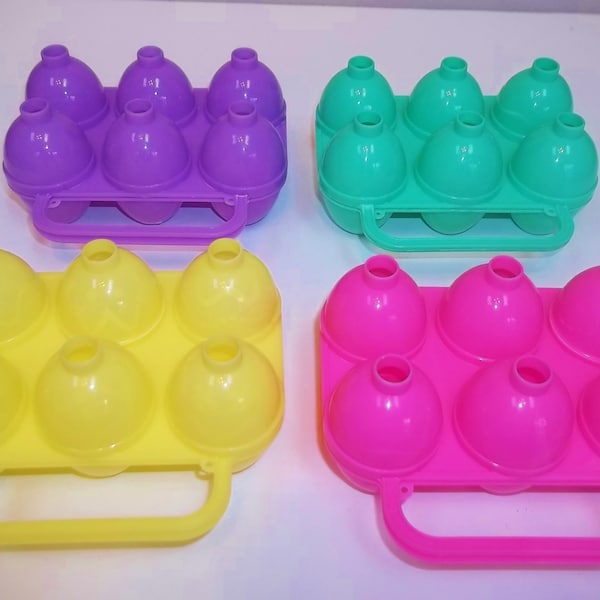 Jell-O (Jello) Jiggler Egg Molds, Jello Eggs - All Are ETCHED - Pink, Yellow, Green Or Purple - FREE SHIPPING!