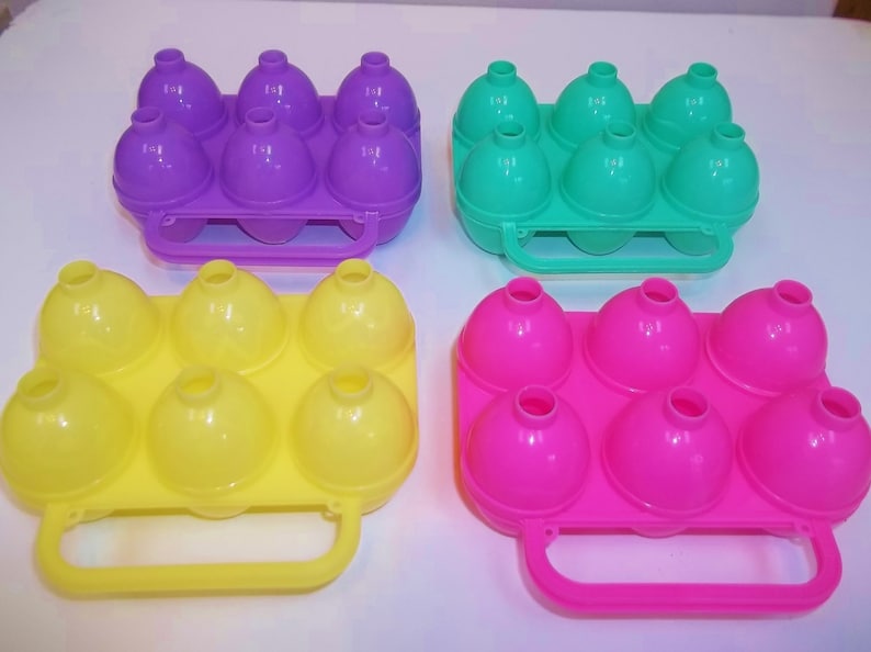 Jell-O Jello Jiggler Egg Molds, Jello Eggs All Are ETCHED Pink, Yellow, Green Or Purple FREE SHIPPING image 1