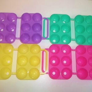 Jell-O Jello Jiggler Egg Molds, Jello Eggs All Are ETCHED Pink, Yellow, Green Or Purple FREE SHIPPING image 2