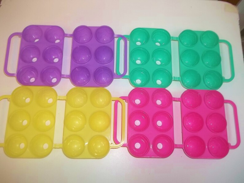 Jell-O Jello Jiggler Egg Molds, Jello Eggs All Are ETCHED Pink, Yellow, Green Or Purple FREE SHIPPING image 2