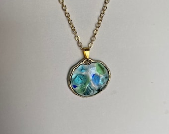 Beautiful Sea Glass and Recycled Glass Necklace - Small