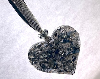 Fifty One Shades of Gray Perfectly Imperfect Heart Ornament