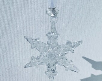Pure Ice Snowflake Christmas Ornament