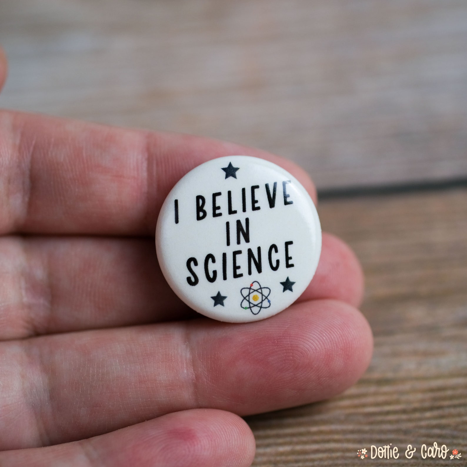 I Believe in Science Pinback Button 1 Inch Pin - Etsy