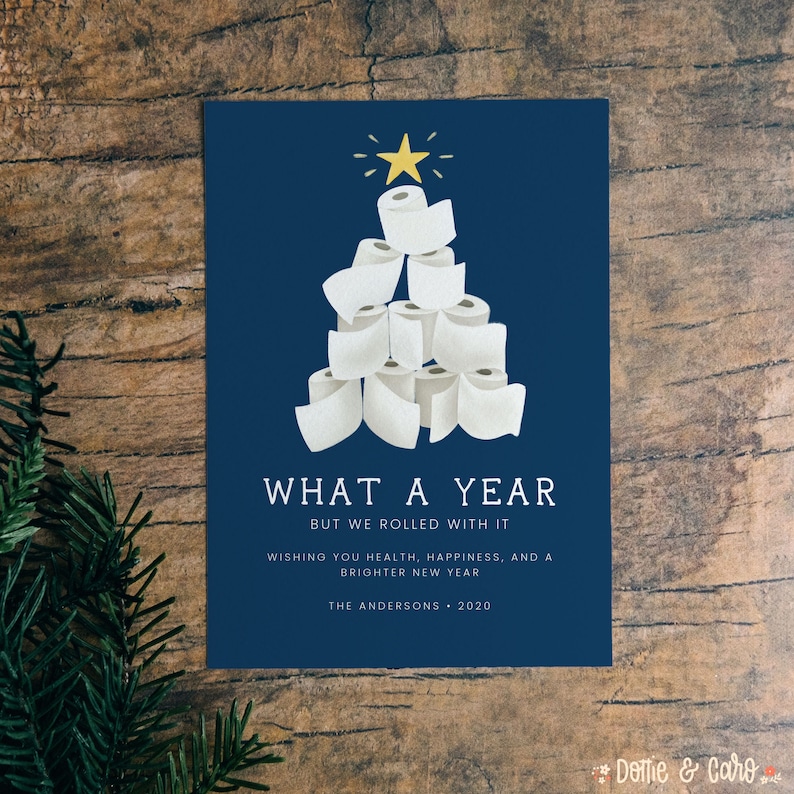 We Rolled With It 2020 Digital Holiday Card Funny Christmas | Etsy