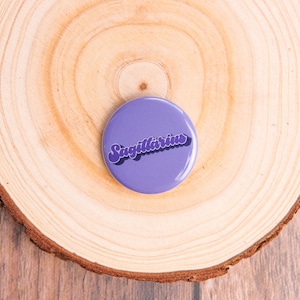 Sagittarius Retro Pinback Button |  Zodiac Button | 1.25 Inch Pin