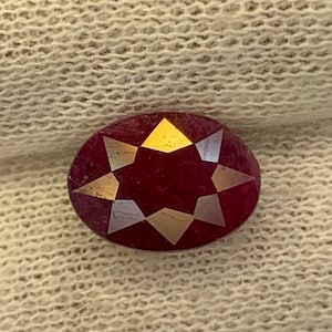 Unheated natural ruby,facetes ruby oval for sale.
