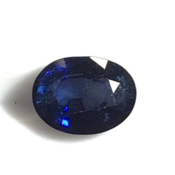 BLUE SAPPHIRE STONE.heated diffusion sapphire.8.60*6.60MM