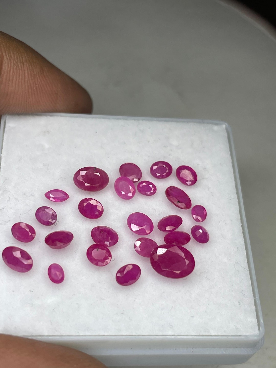 Ruby Mix Natural Faceted Ruby Mix Lot.24 Pcs Lot.ruby Heated. - Etsy