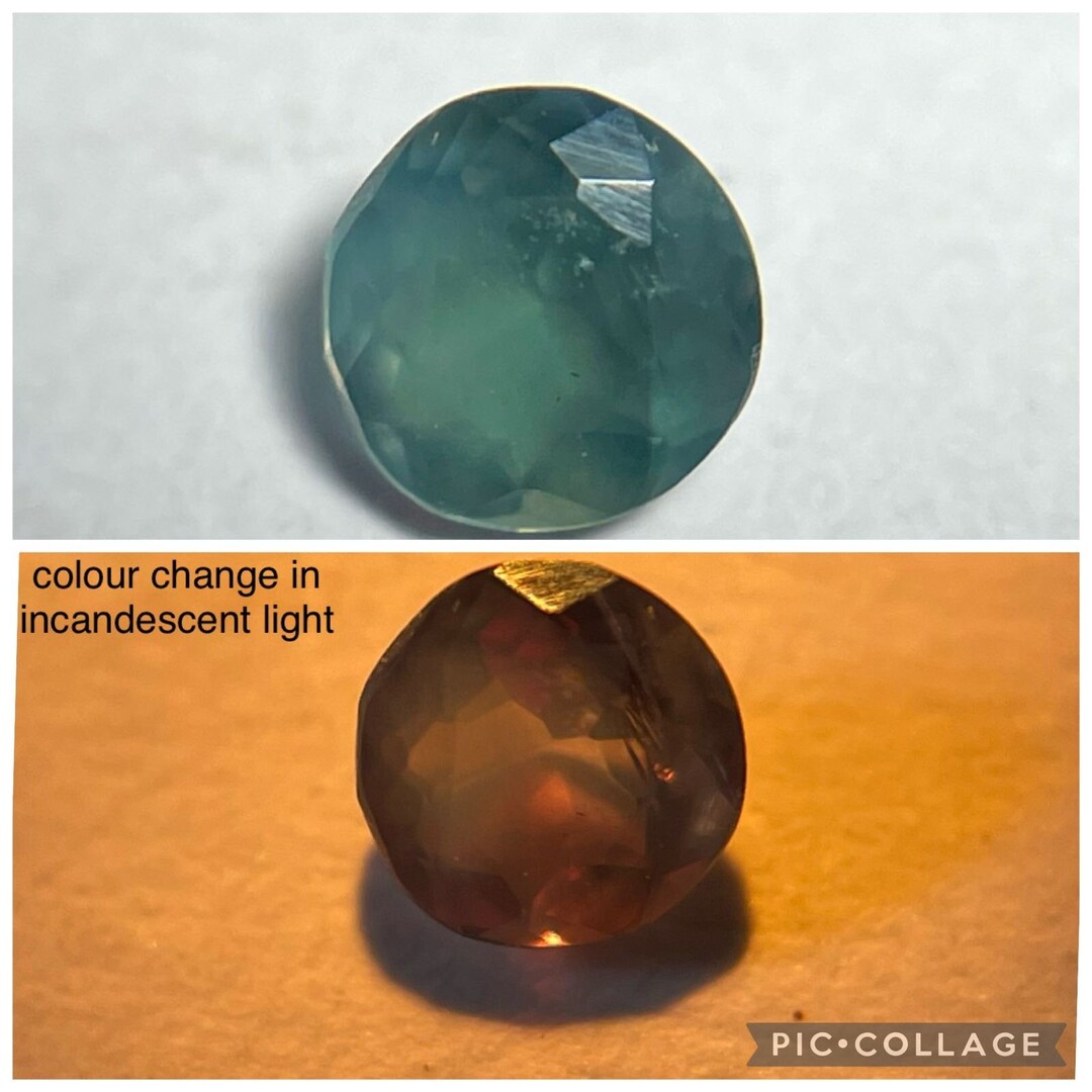 Beautiful Natural Colour Change Alexandrite Round Top Grade Goods.3mm