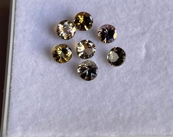 4MM,faceted natural unheated tanzanite round cut.tanzanite round lot.