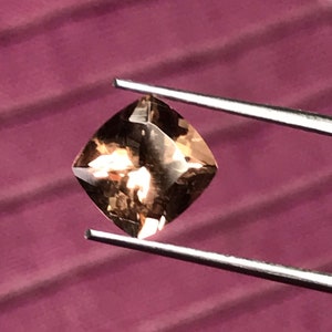 7MM,natural gorgeous faceted oregon sunstone cushion.