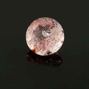 Lindo quartzo supersete. Pedra de cura facetada de 7 chakras. Supersete redondo. 10MM