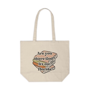 Lire des livres interdits Es-tu là Dieu ? C'est moi, Florida Canvas Shopping Tote