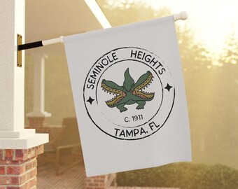 Seminole Heights Bite & Smite Two-Headed Alligator Double-Sided House Flag