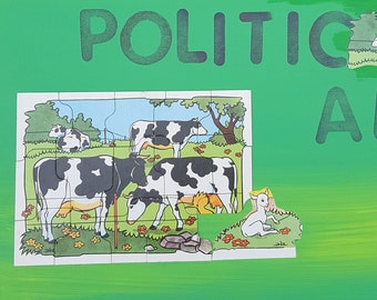 Collage "Eating is political II" Mixmedia