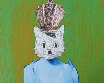 Collage "Queen for one day" Mixmedia