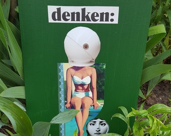 Collage "Think" Mixmedia