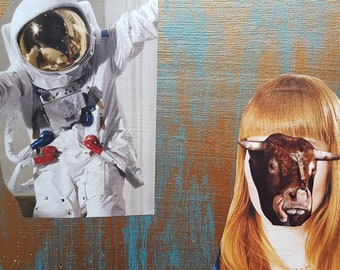 Collage "Encounter" Mixmedia