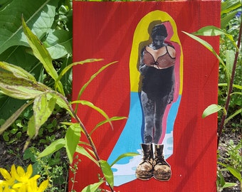 Collage "In my shoes" Mixmedia