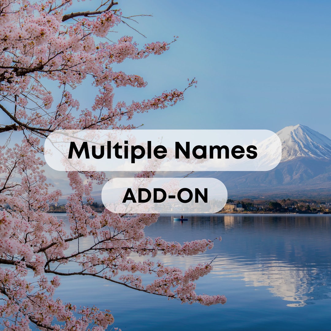 ADD-ON: Multiple Names - Etsy
