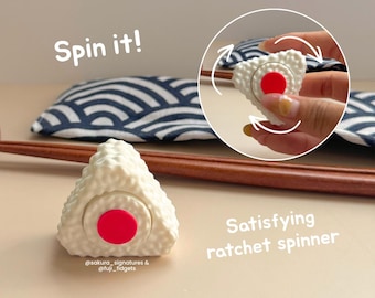 Onigiri Ratchet Spinner - Handgefertigter Fidget Spinner