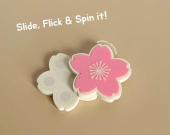 Kirschblüten Schieber - Handgefertigtes magnetisches Fidget Spielzeug