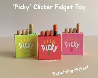 Japanische Brezel Snack Clicker - Handgefertigtes Fidget Spielzeug