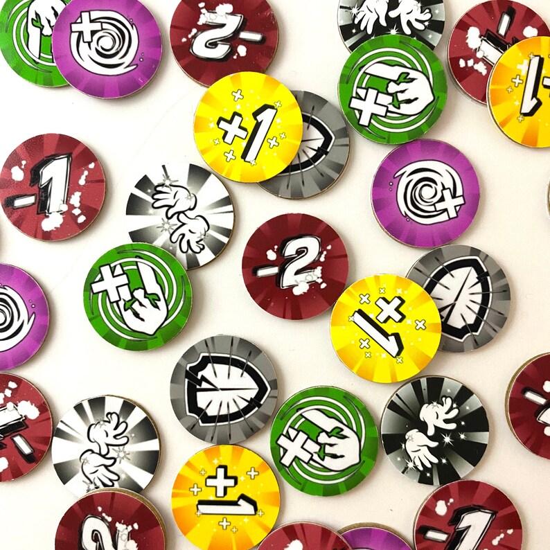 Board Game Ability Tokens/Power Counters Smash Up | Etsy