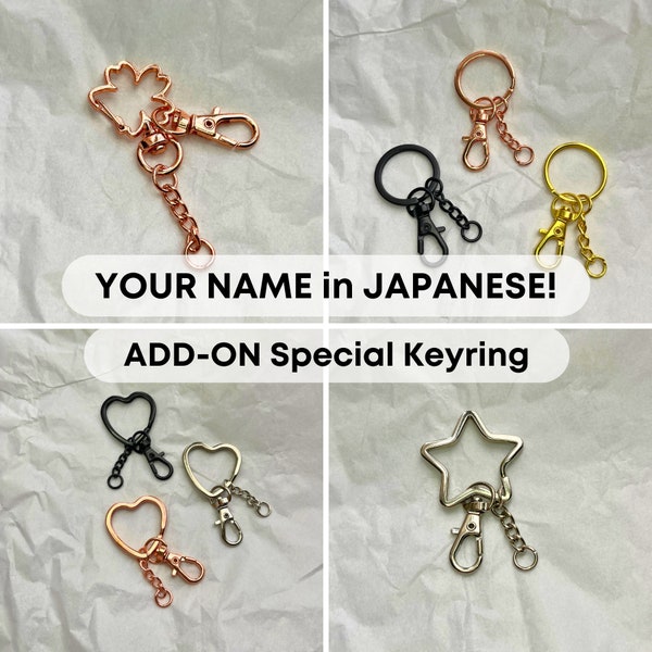 ADD-ON: Special Keyring | Gift for Anime fan, Personalized, Custom, Demon Slayer, Jujutsu Kaisen, Japan, my hero academia, jjk