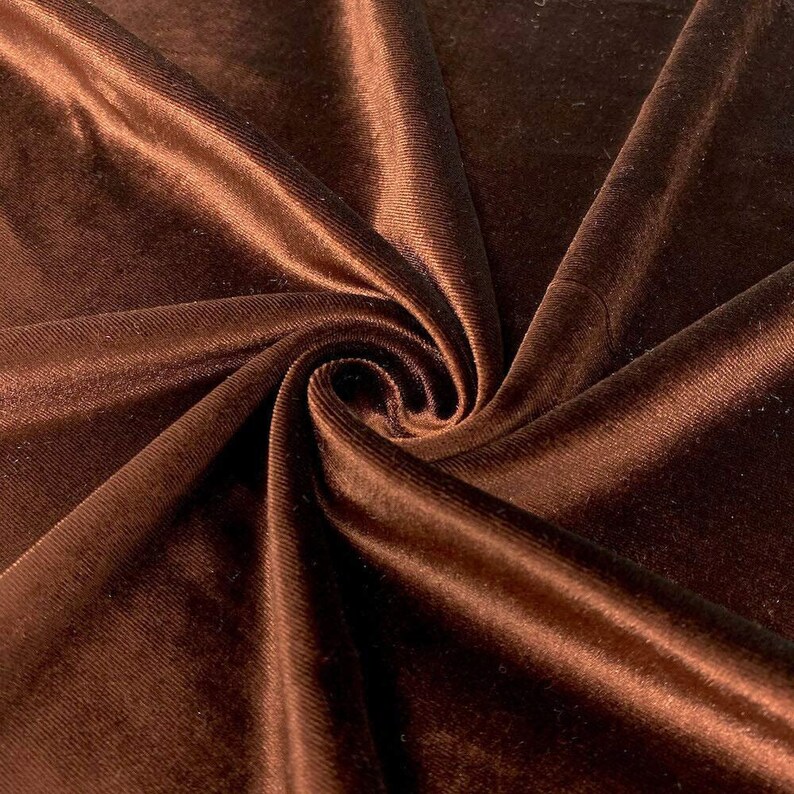 Brown Velvet Dress Fabric 44/45 Width Sliky & Soft | Etsy