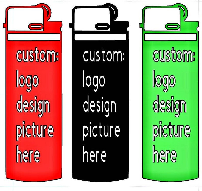 DESIGN OF CHOICE- Custom/Personalized lighters- lighter skins - waterproof sticker- gifts for smokers- smoking accessories- custom gifts 