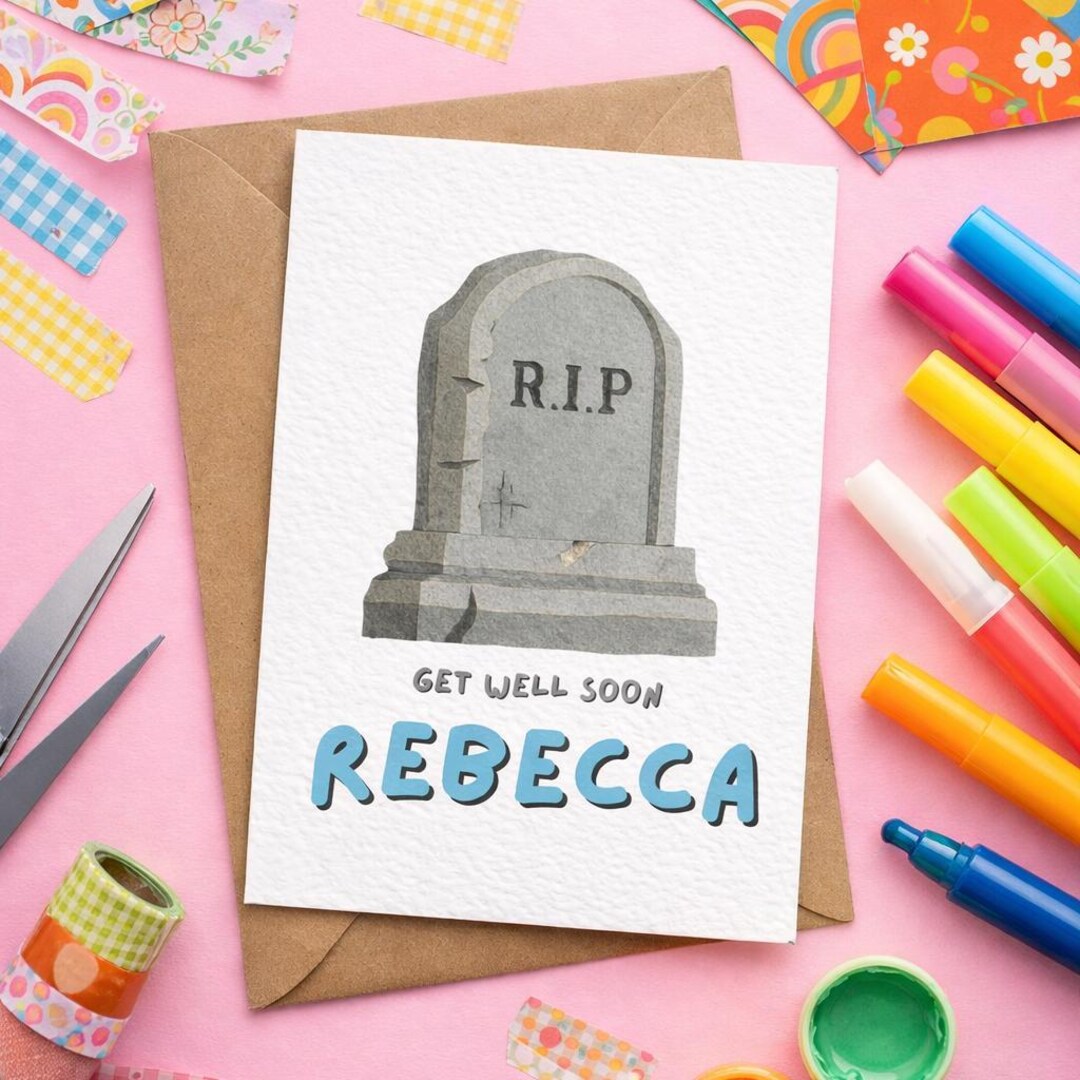 Custom Get Well Soon Card - Etsy