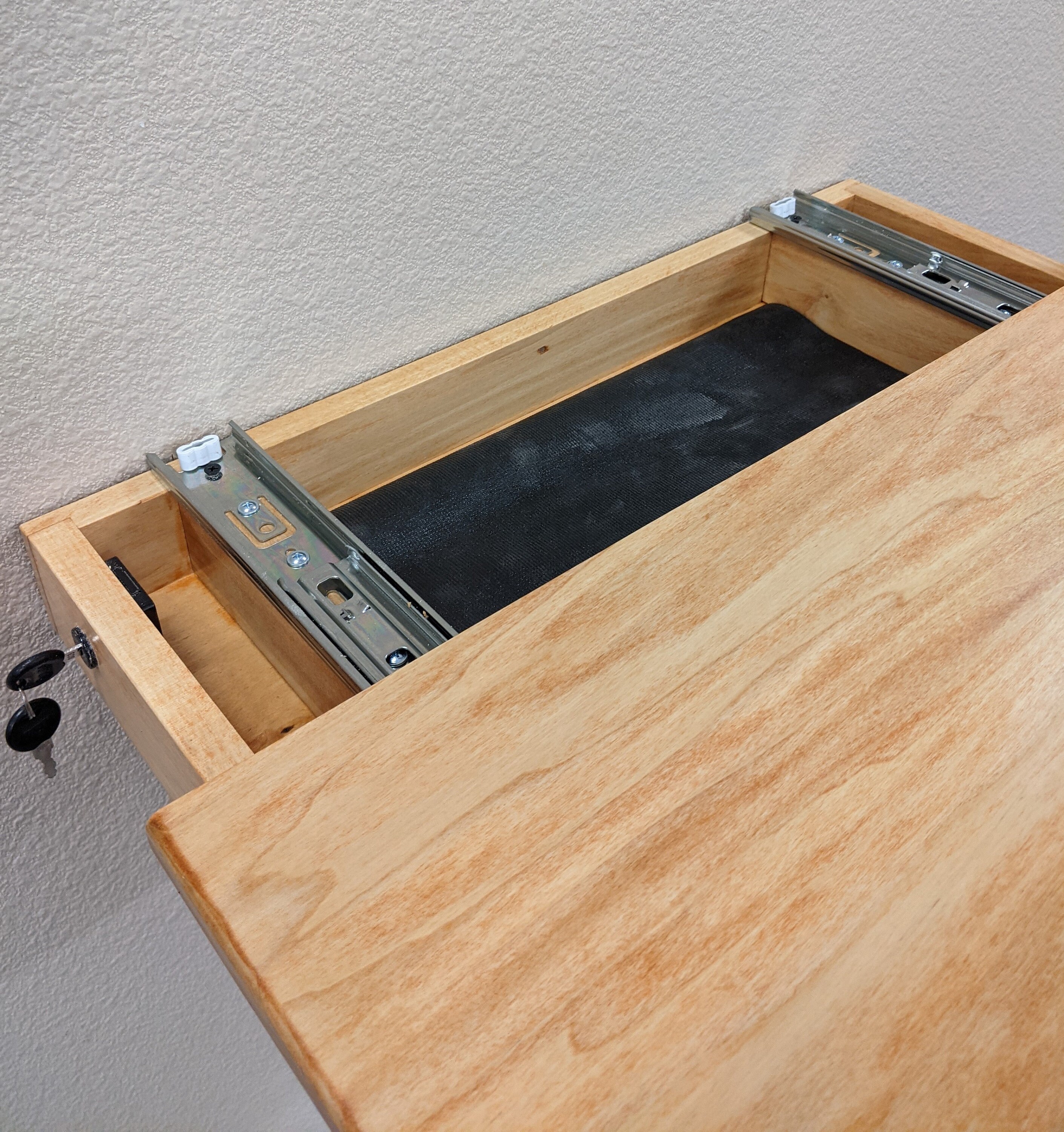 Wall Shelf With Hidden Compartment 24 Floating Wood Shelf Etsy UK